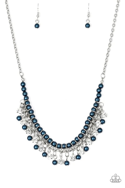 A Touch of CLASSY - Blue pearl necklace