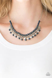 A Touch of CLASSY - Blue pearl necklace