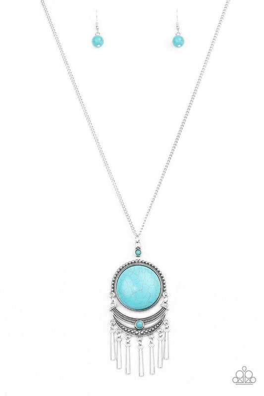 Rural Rustler - Blue/Turquoise stone necklace