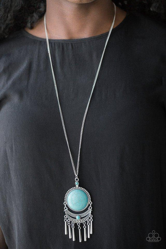 Rural Rustler - Blue/Turquoise stone necklace