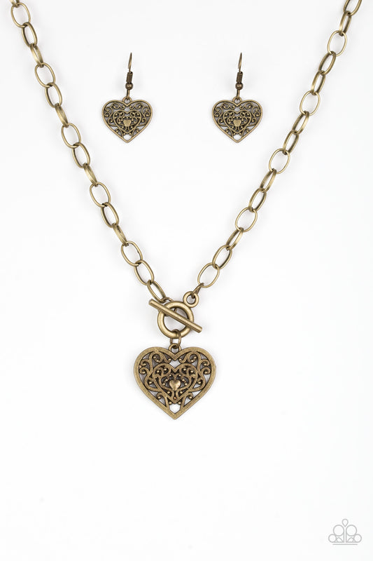 Victorian Romance - Brass necklace