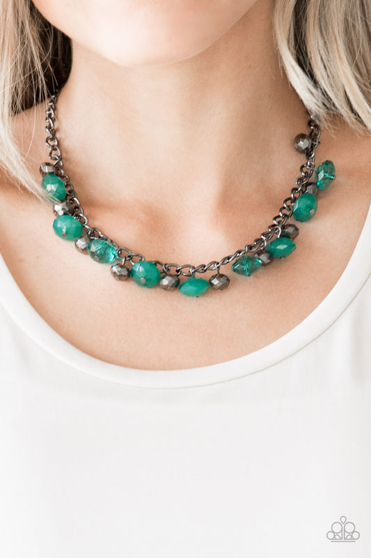 Runway Rebel - Green necklace