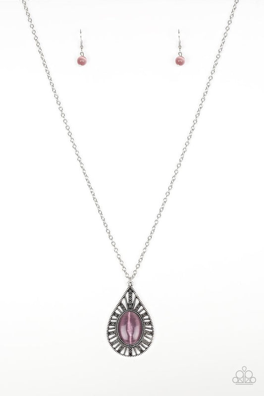 Total Tranquility - Purple moonstone necklace