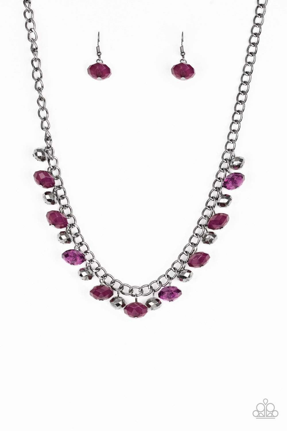 Runway Rebel - purple necklace