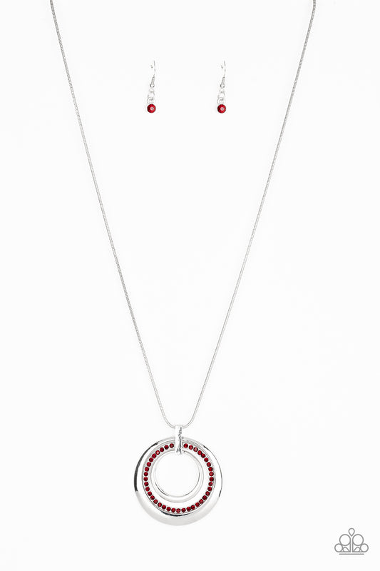 Gather Around Gorgeous - Red necklace