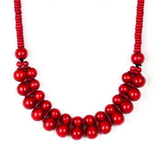 Caribbean Cover Girl - Red Wood Necklace