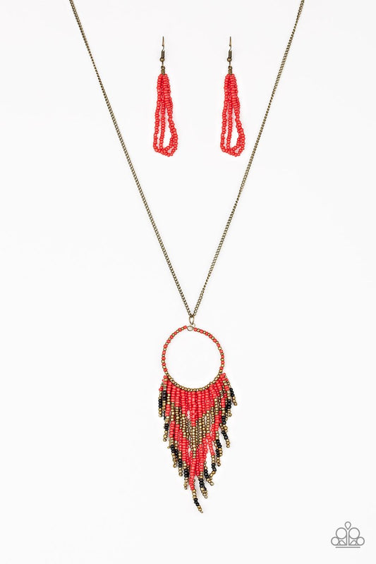 Badlands Beauty - Red Seed necklace