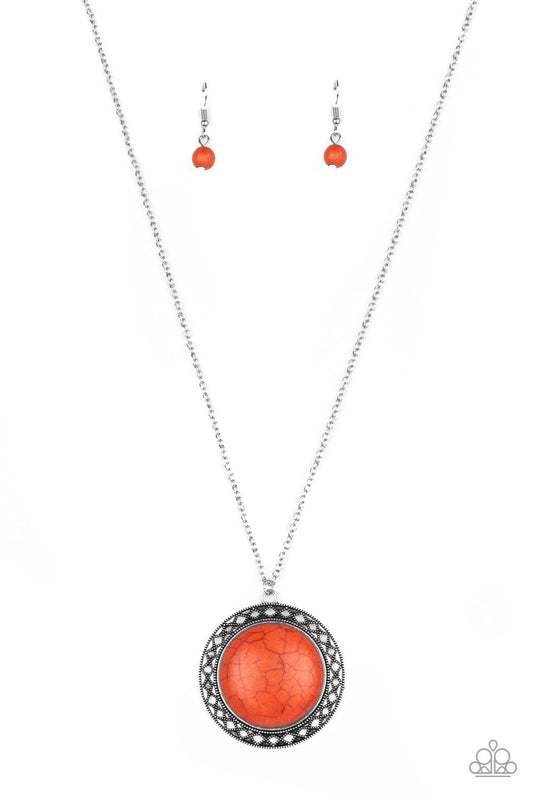 Run Out Of RODEO - Orange Necklace