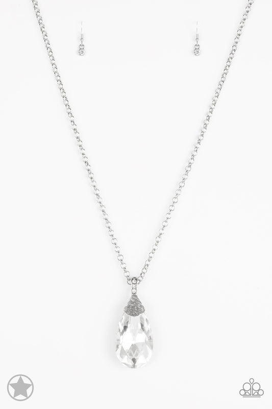 Spellbinding Sparkle - White gem necklace