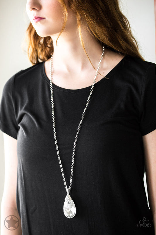 Spellbinding Sparkle - White gem necklace