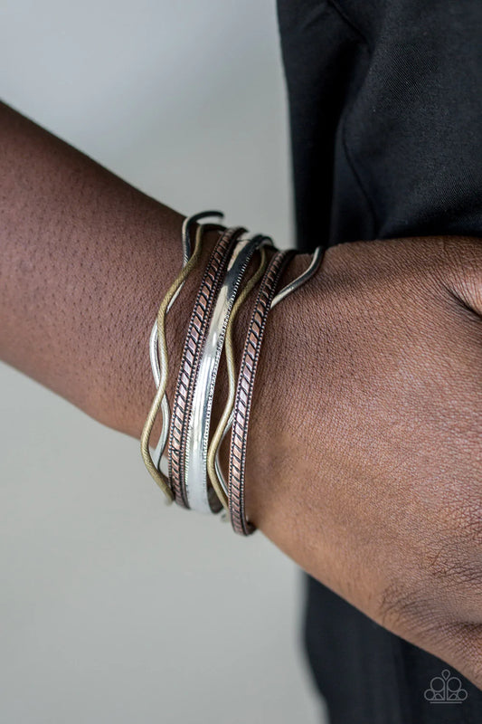 Zesty Zimbabwe - Mixed Metal/Multi Bracelet