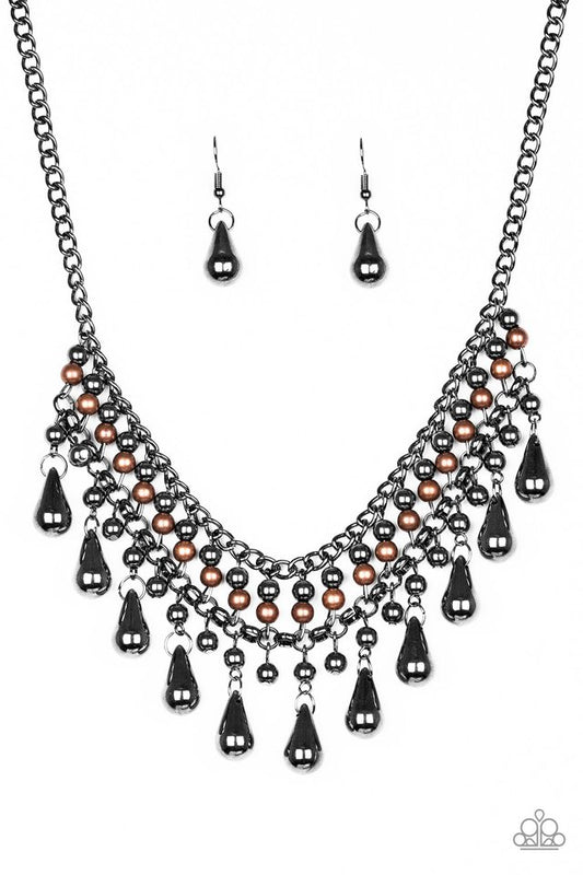 Dont Forget To BOSS! - Gunmetal/Copper necklace