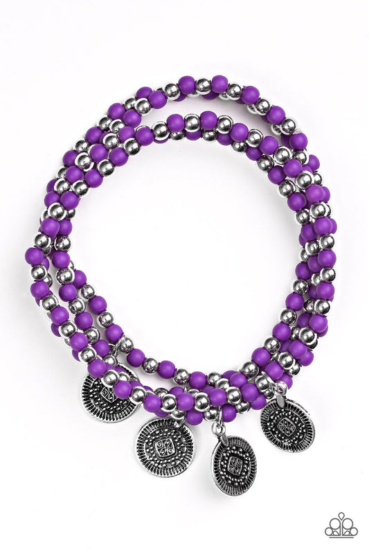 Gypsy Globetrotter - Purple bracelet