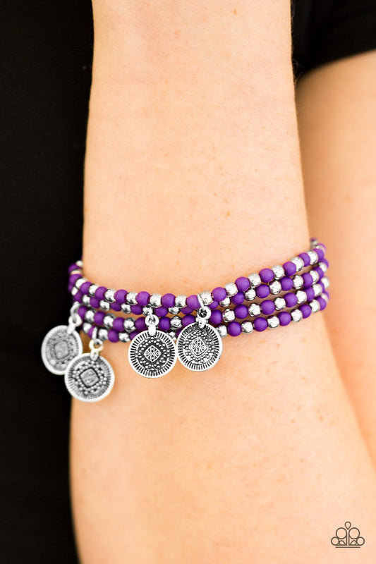 Gypsy Globetrotter - Purple bracelet