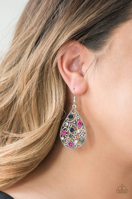 Certainly Courtier - Multicolor Earrings