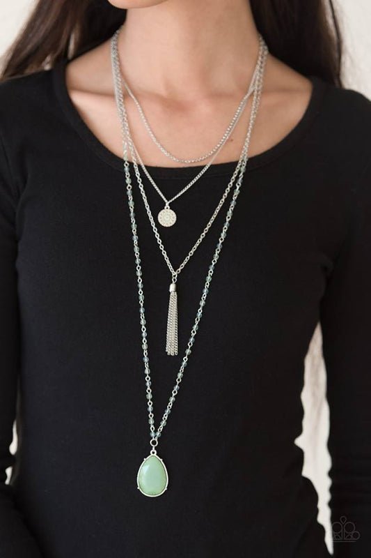 Knockout Keepsake - Green necklace