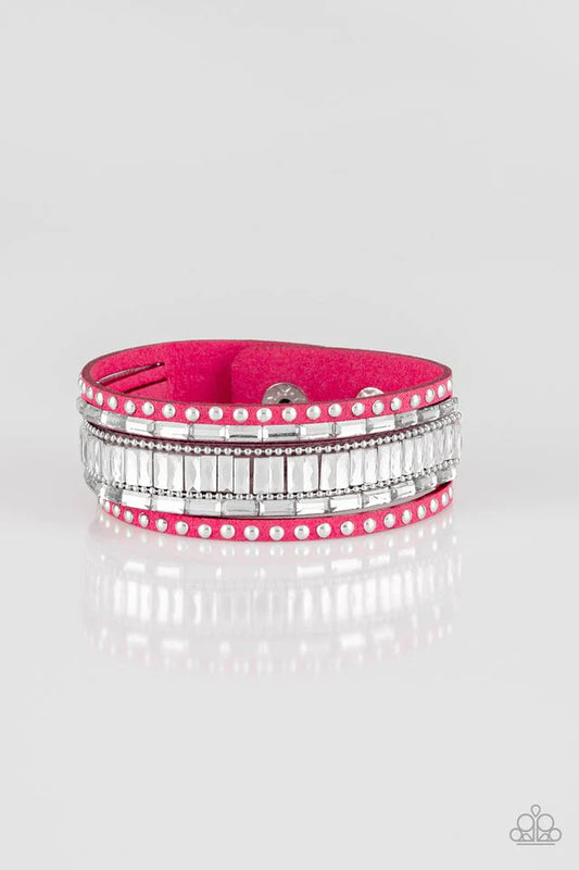 Rock Star Rocker - Pink Wrap Bracelet