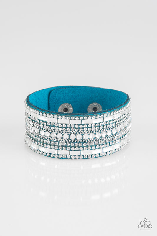 Rebel Radiance - Blue wrap bracelet