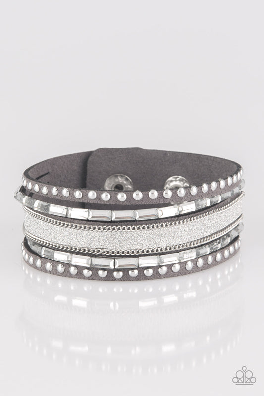 Seize The Sass - Silver wrap bracelet