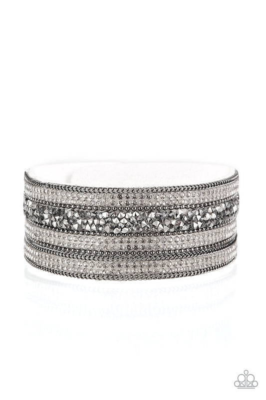 Really Rock Band - white wrap bracelet