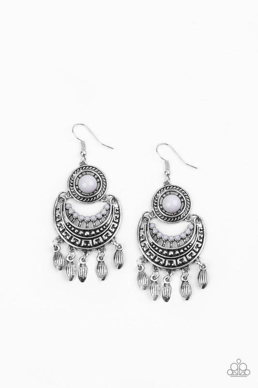 Mantra to Mantra - Silver earrings