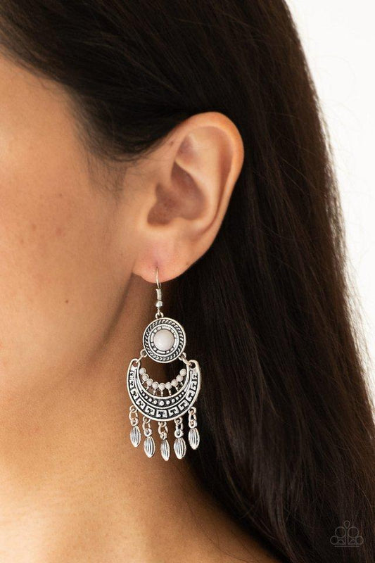 Mantra to Mantra - Silver earrings