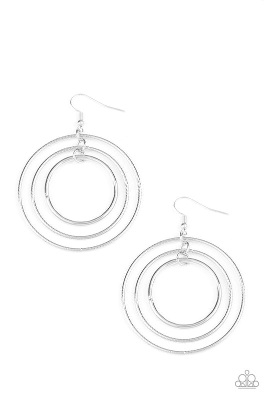 Rippling Radiance - Silver earrings