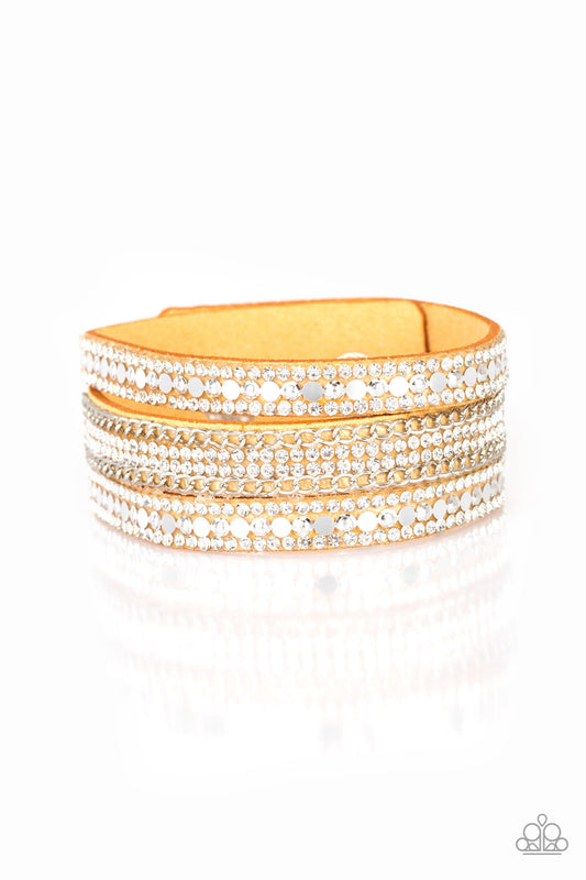 Fashion Fanatic - yellow wrap bracelet