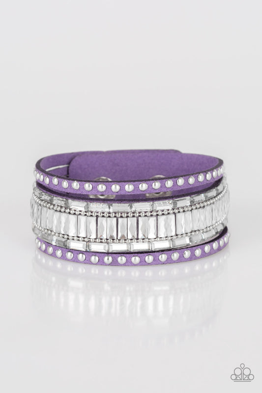 Rock Star Rocker - Purple wrap bracelet