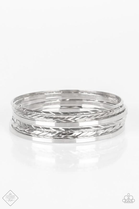 Rumble In The Concrete Jungle – Silver Bangle Bracelet
