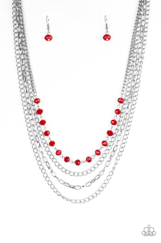 Extravagant Elegance - Red necklace