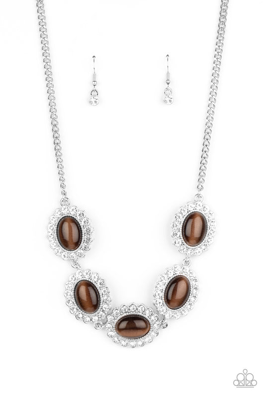 A DIVA-ttitude Adjustment - Brown necklace