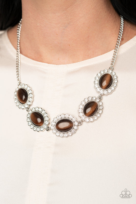 A DIVA-ttitude Adjustment - Brown necklace