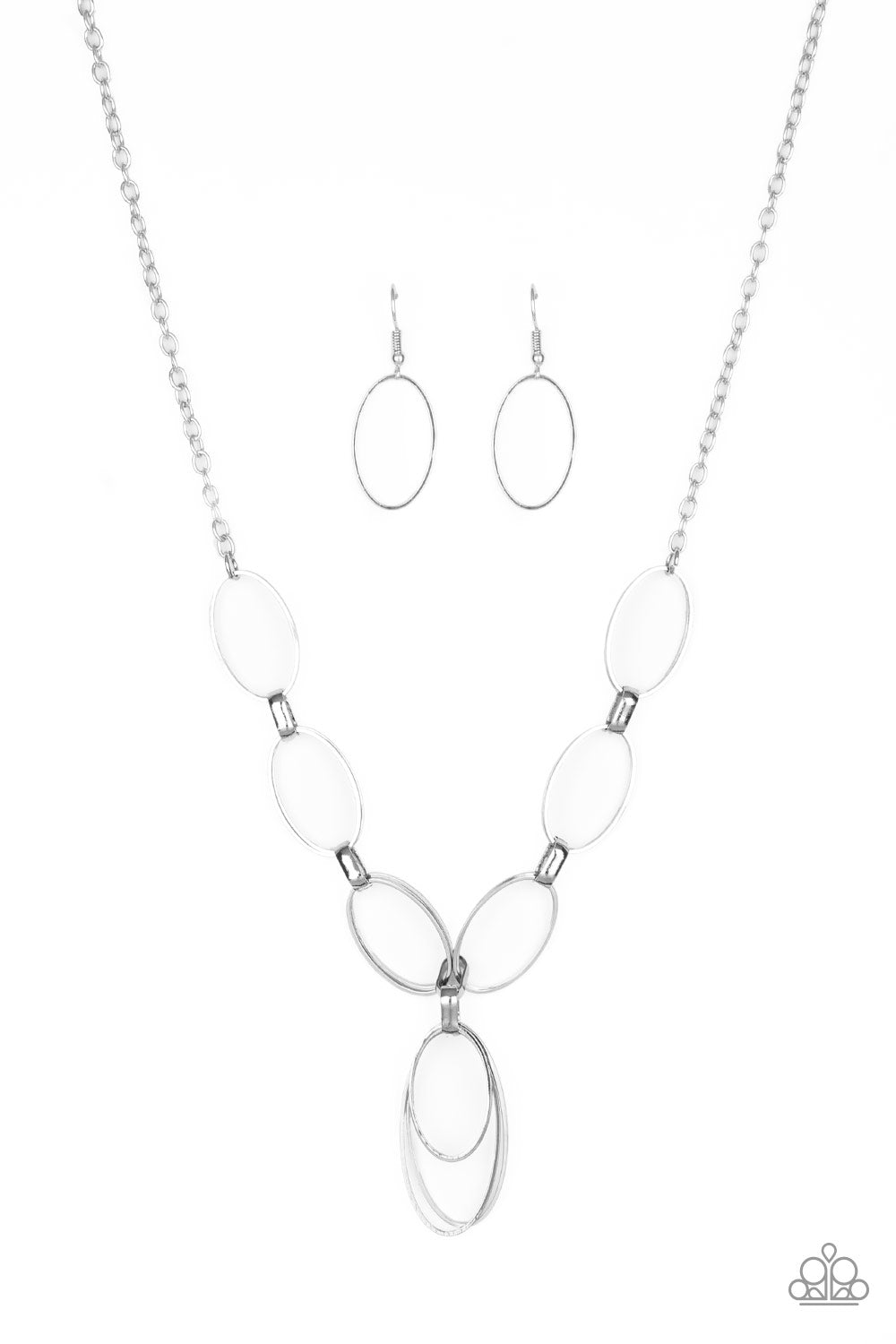 All OVAL Town - Silver necklace set