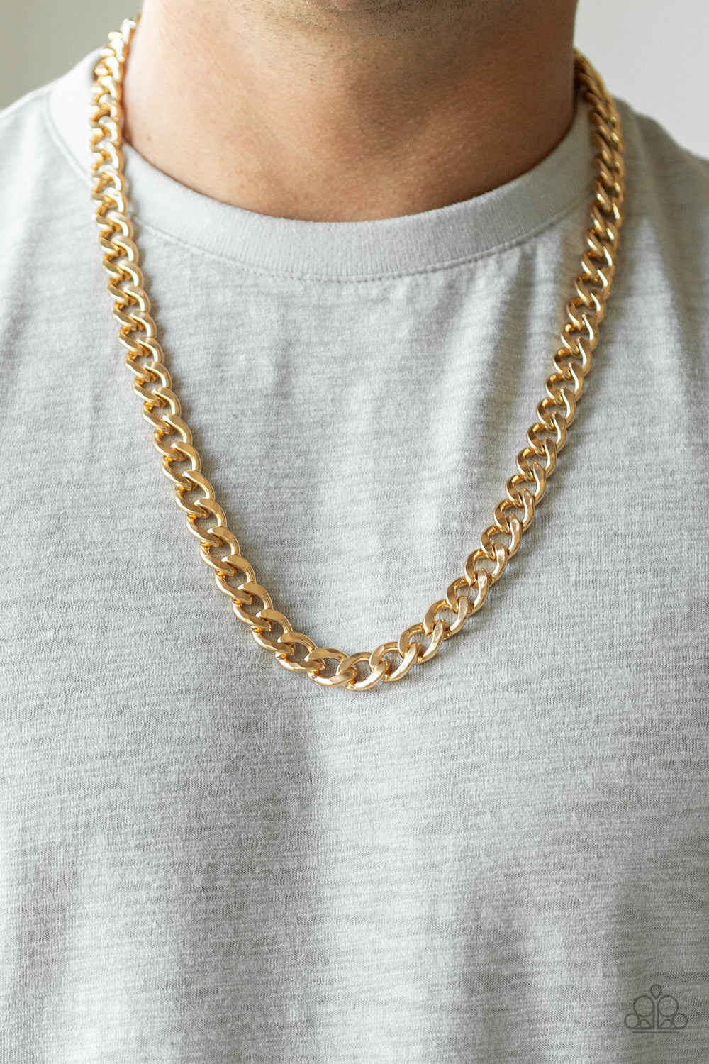 Alpha - Gold men's necklace