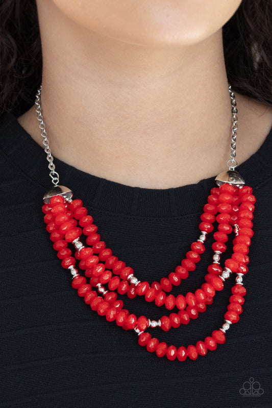 Best POSH-ible Taste - Red necklace