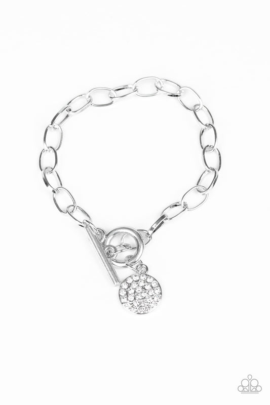 BLING In The New Year - White rhinestones bracelet