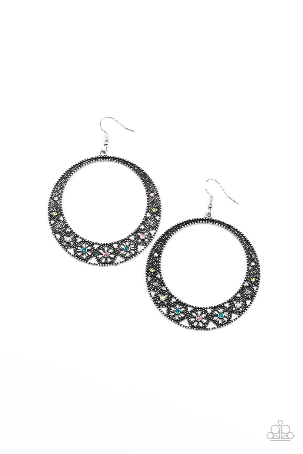 Bodaciously Blooming - Multicolor earrings