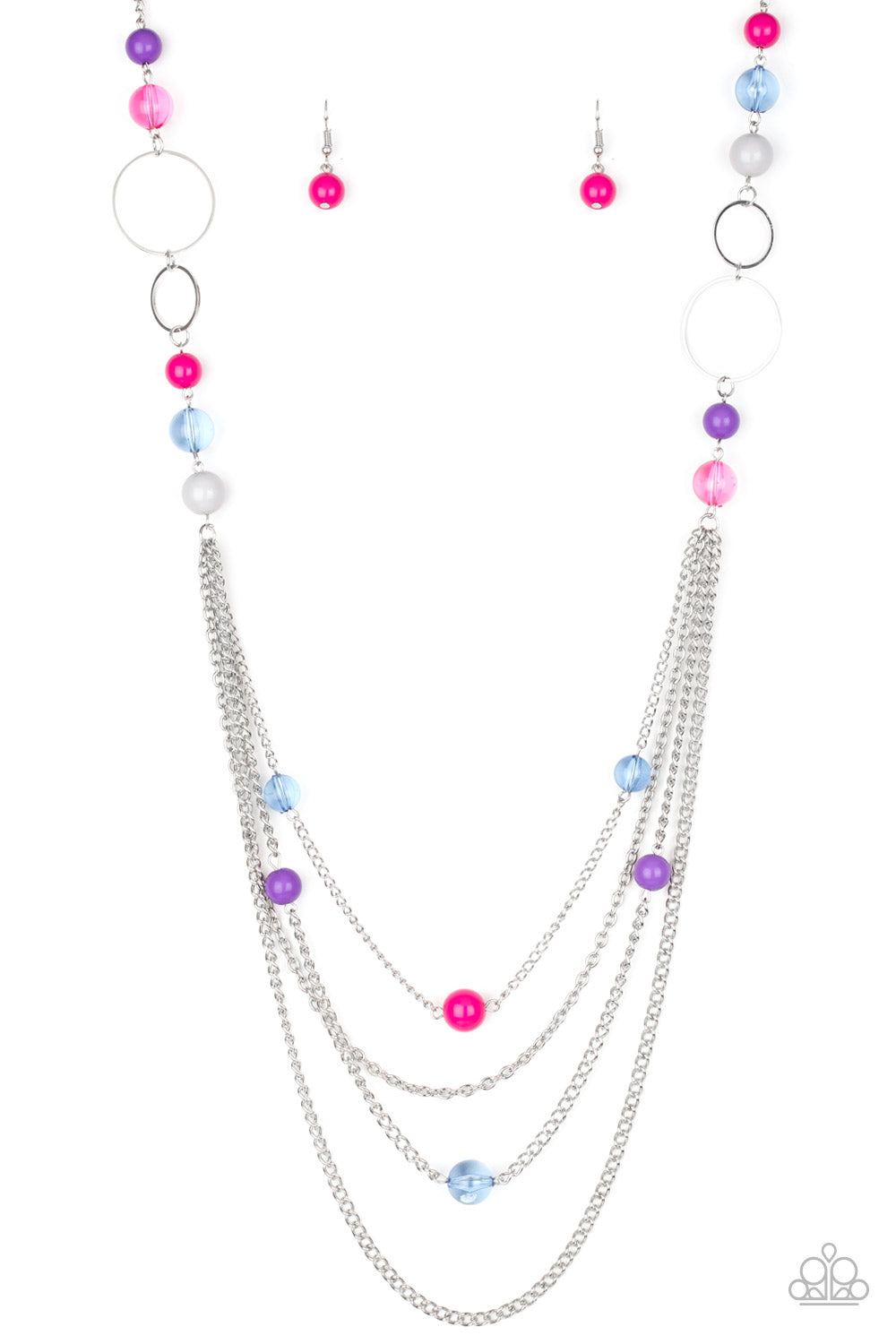Bubbly Bright - Multicolor necklace
