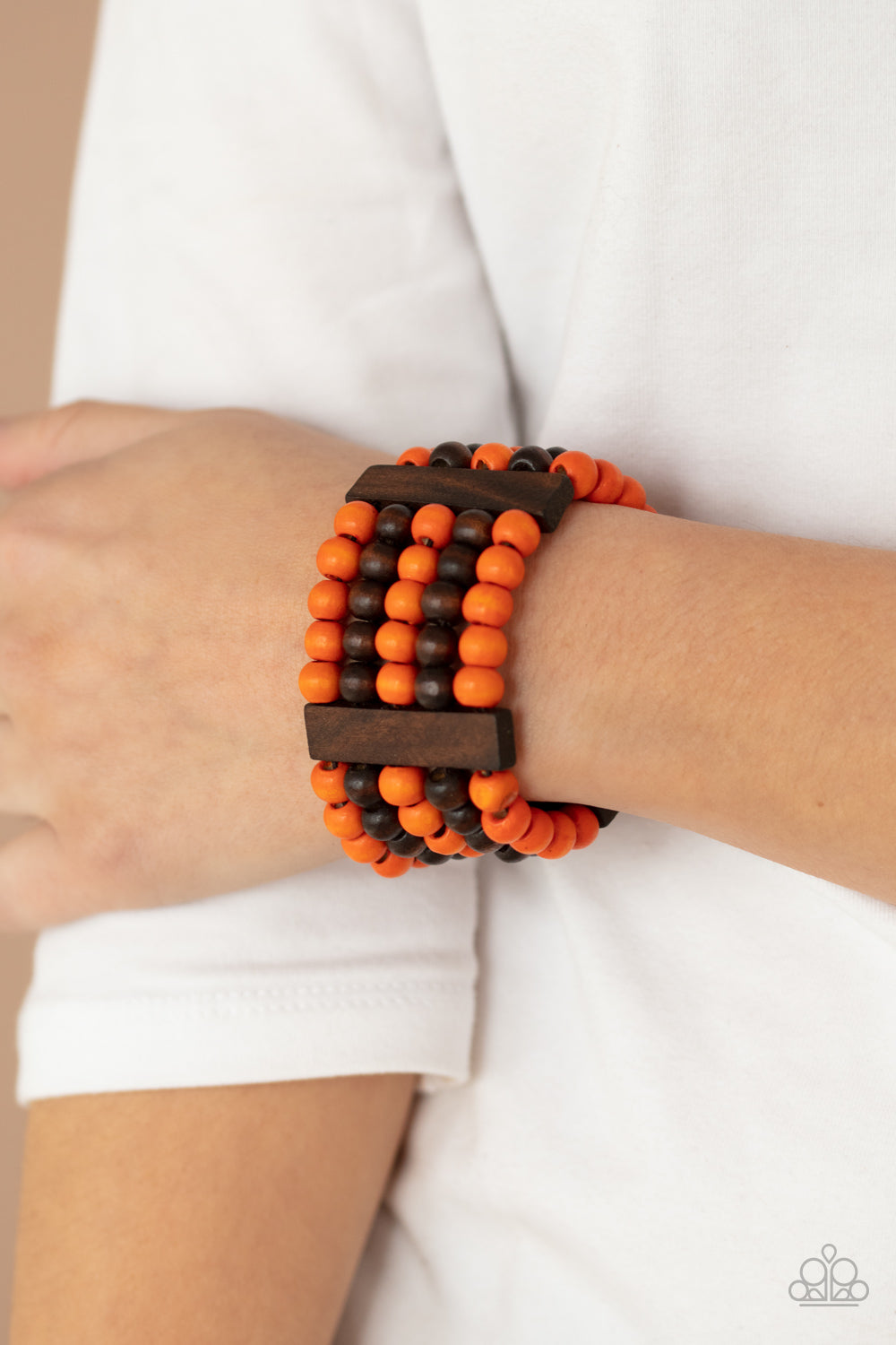 Caribbean Catwalk - Orange/Brown bracelet