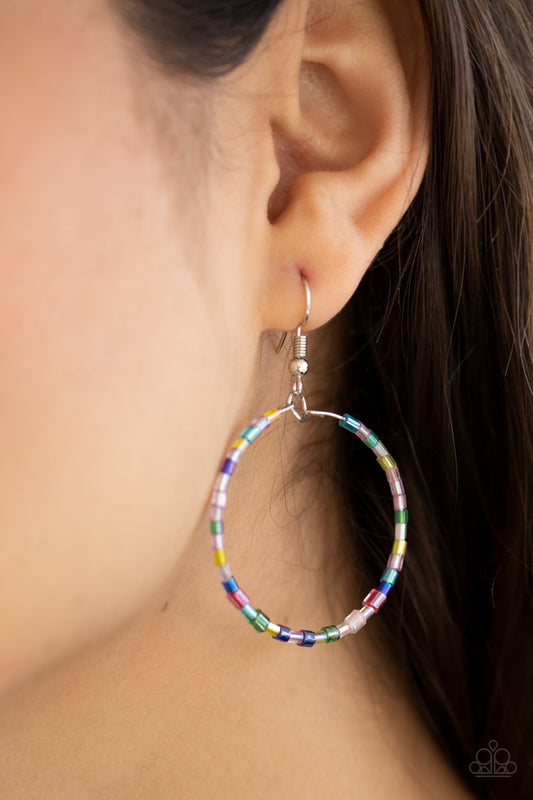 Colorfully Curvy - Multi earrings