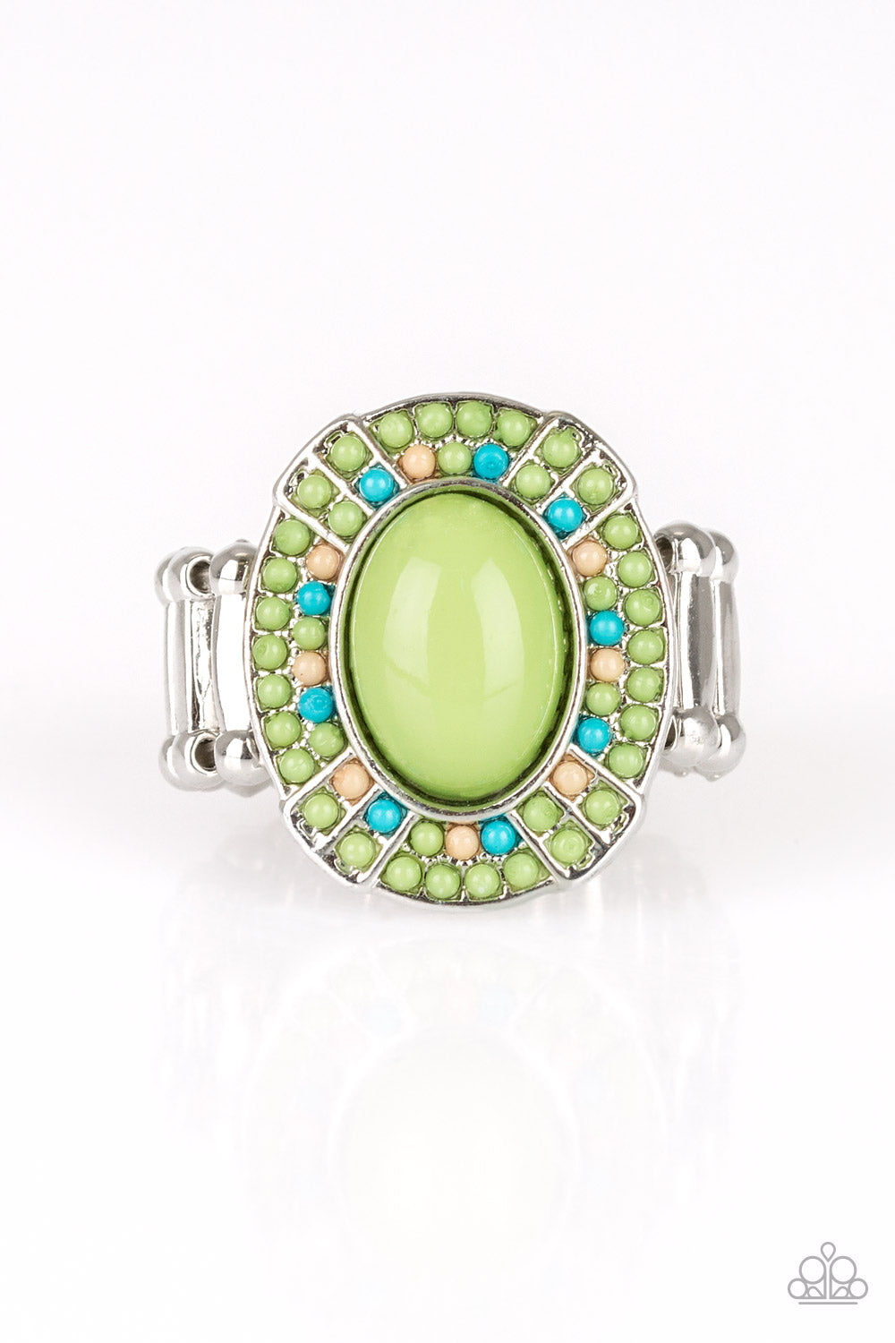 Colorfully Rustic - Green ring