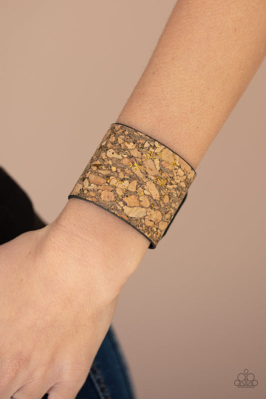 Cork Congo - Brass bracelet