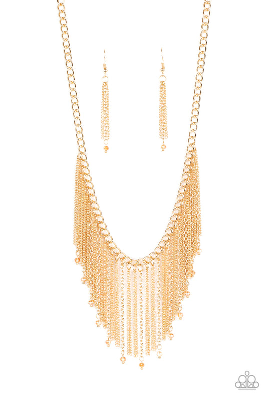 Cue The Fireworks - Gold necklace