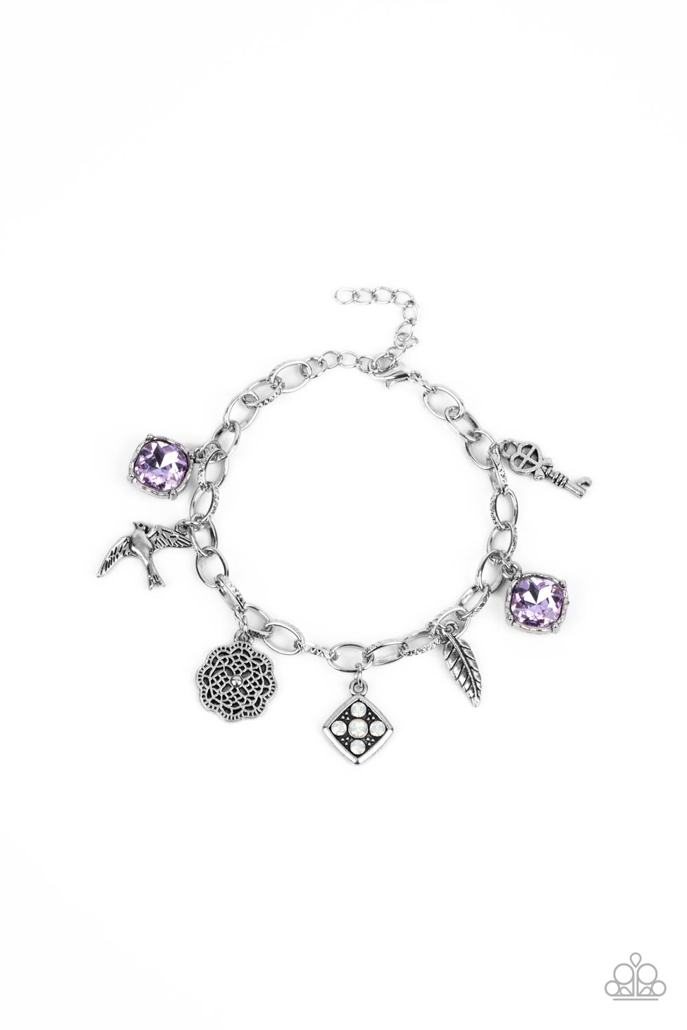 Fancifully Flighty - Purple bracelet