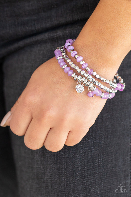 Glacial Glimmer - Purple bracelet
