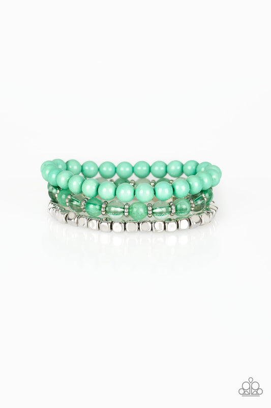 Globetrotter Glam - Green bracelet
