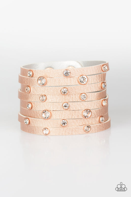 Go-Getter Glamorous - Copper wrap bracelet