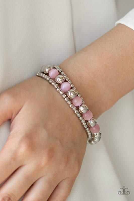 Go With The GLOW - Pink bracelet