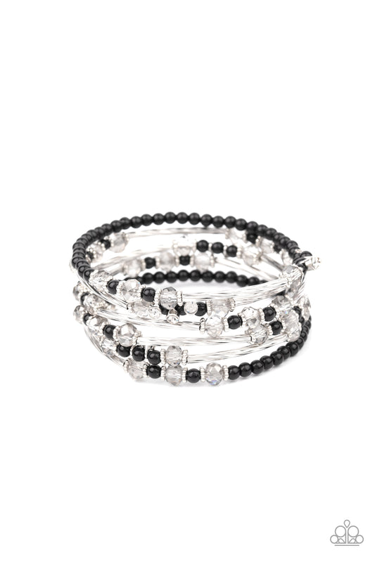 Head-Turning Twinkle - Black bracelet